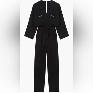 Maje Patyna Long Sleeve Jumpsuit